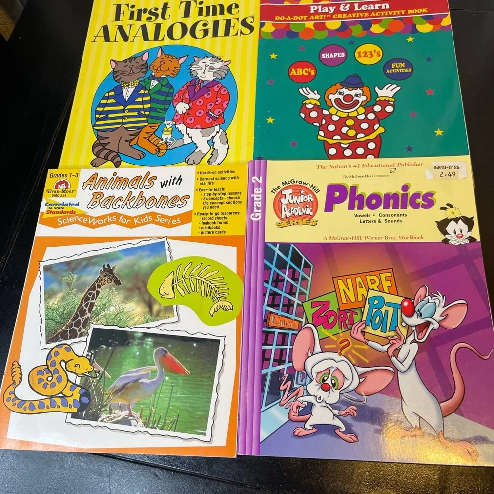 Educational Activity Book Set for Kids